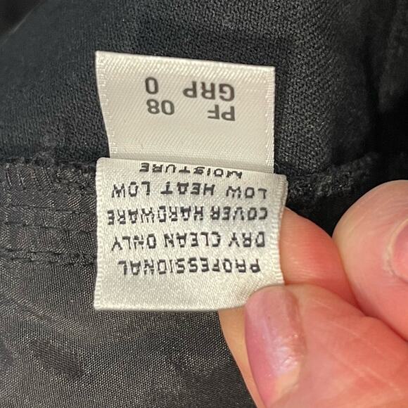 St.John Sport Black Denim Cropped Straight Leg Pants 4 - Picture 4 of 10